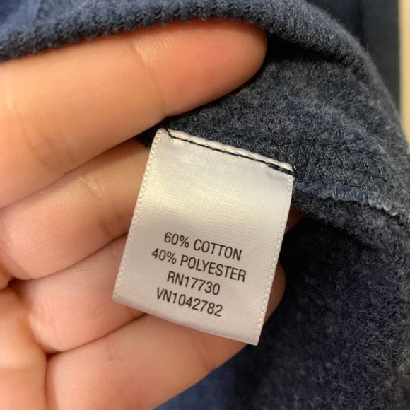 Converse One Star Blue Roll Collar Sweatshirt Size Medium - Picture 3 of 8